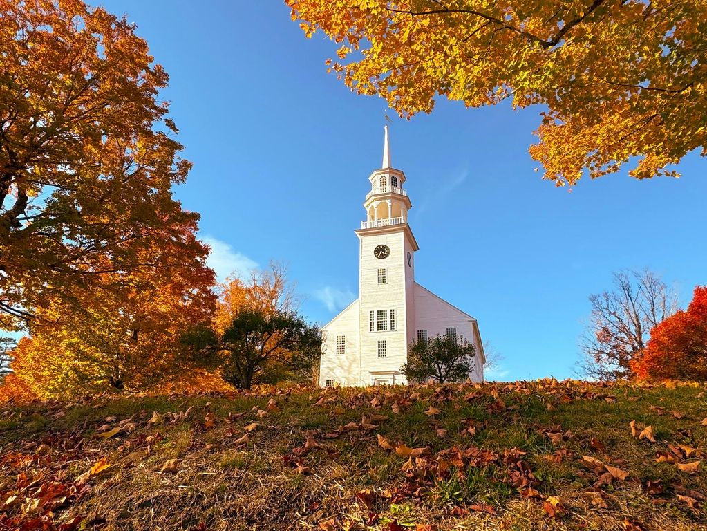 Woodstock in Vermont in de herfst Woodstock in Vermont in de herfst